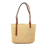 LOEWE Tote Bag A223099X02 Square Basket Bag Small Raffia/leather beige beige Women Second hand