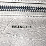 BALENCIAGA Tote Bag 671404 Barbez Small 2WAY Nylon/leather beige Women Used