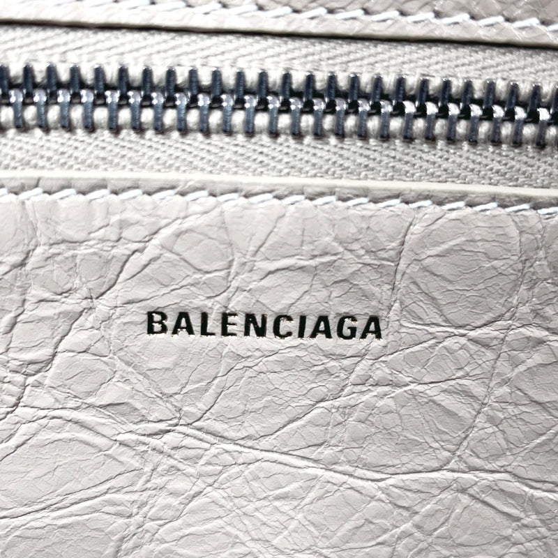 BALENCIAGA Tote Bag 671404 Barbez Small 2WAY Nylon/leather beige Women Second hand