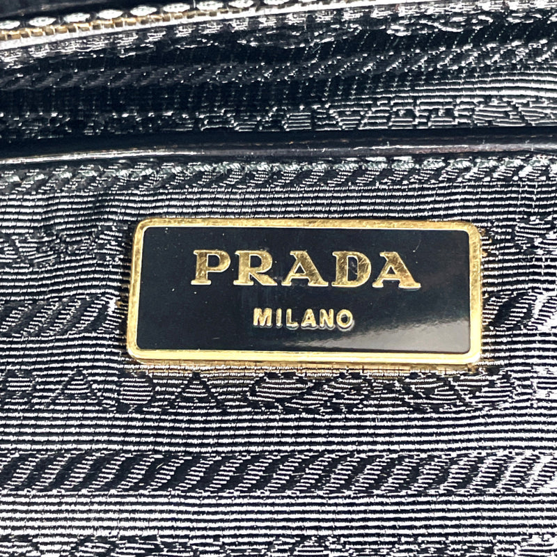 PRADA Tote Bag B2274F Galleria Tote Patent leather Black Women Second hand