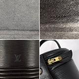 LOUIS VUITTON Handbag M48032 Cannes Vanity bag Epi Leather Black Black Women Used