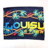 LOUIS VUITTON towel MP1980 Jungle motif beach towel bath towel cotton Navy unisex Used