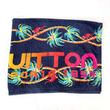 LOUIS VUITTON towel MP1980 Jungle motif beach towel bath towel cotton Navy unisex Second hand