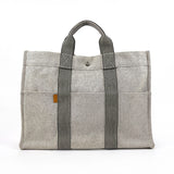 HERMES Tote Bag New fool toe MM Tower ash gray unisex Second hand