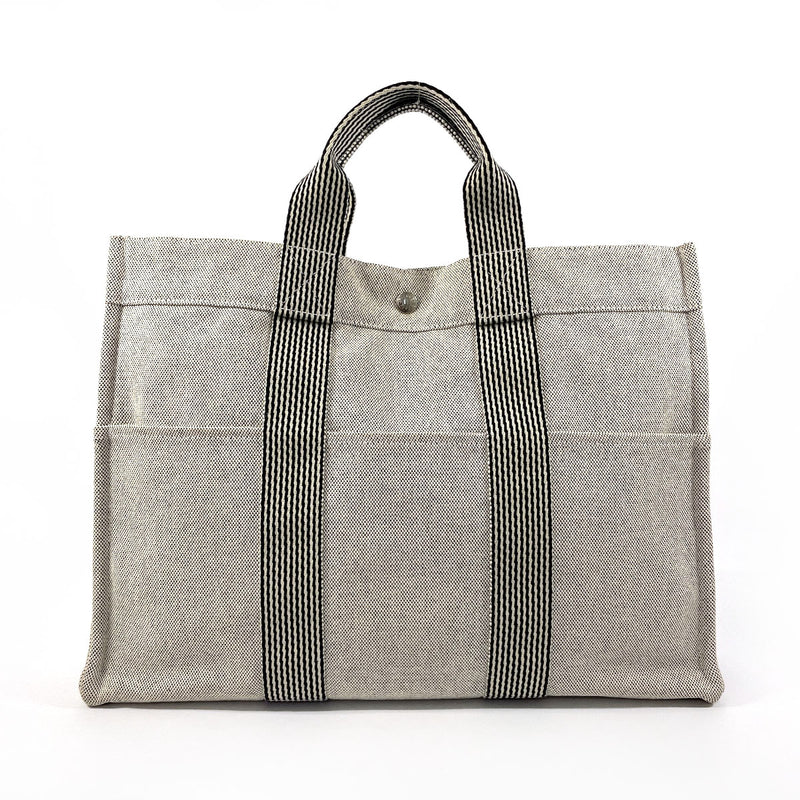 HERMES Tote Bag New fool toe MM Tower ash gray unisex Second hand