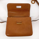 CELINE Shoulder Bag leather Brown Women Second hand