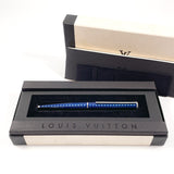 LOUIS VUITTON Ballpoint pen N79155 Jetrack Damier Andigo blue metal blue unisex Second hand