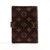 LOUIS VUITTON Notebook cover R20005 Agenda PM Monogram canvas Brown unisex Second hand