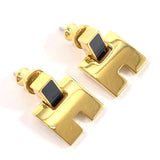 HERMES earring Eileen metal gold gold Women Second hand