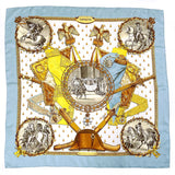 HERMES scarf Carre 90 NAPOLEON Napoleon silk blue Women Second hand