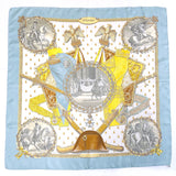 HERMES scarf Carre 90 NAPOLEON Napoleon silk blue Women Second hand