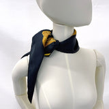 HERMES scarf Carre 90 Eperon dor Golden Spur silk Black Black Women Second hand