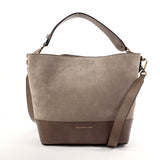 POLO RALPH LAUREN Handbag 2WAY Hobo bag Suede/leather gray Women Second hand