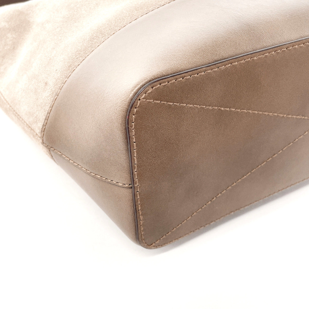 POLO RALPH LAUREN Handbag 2WAY Hobo bag Suede/leather gray Women