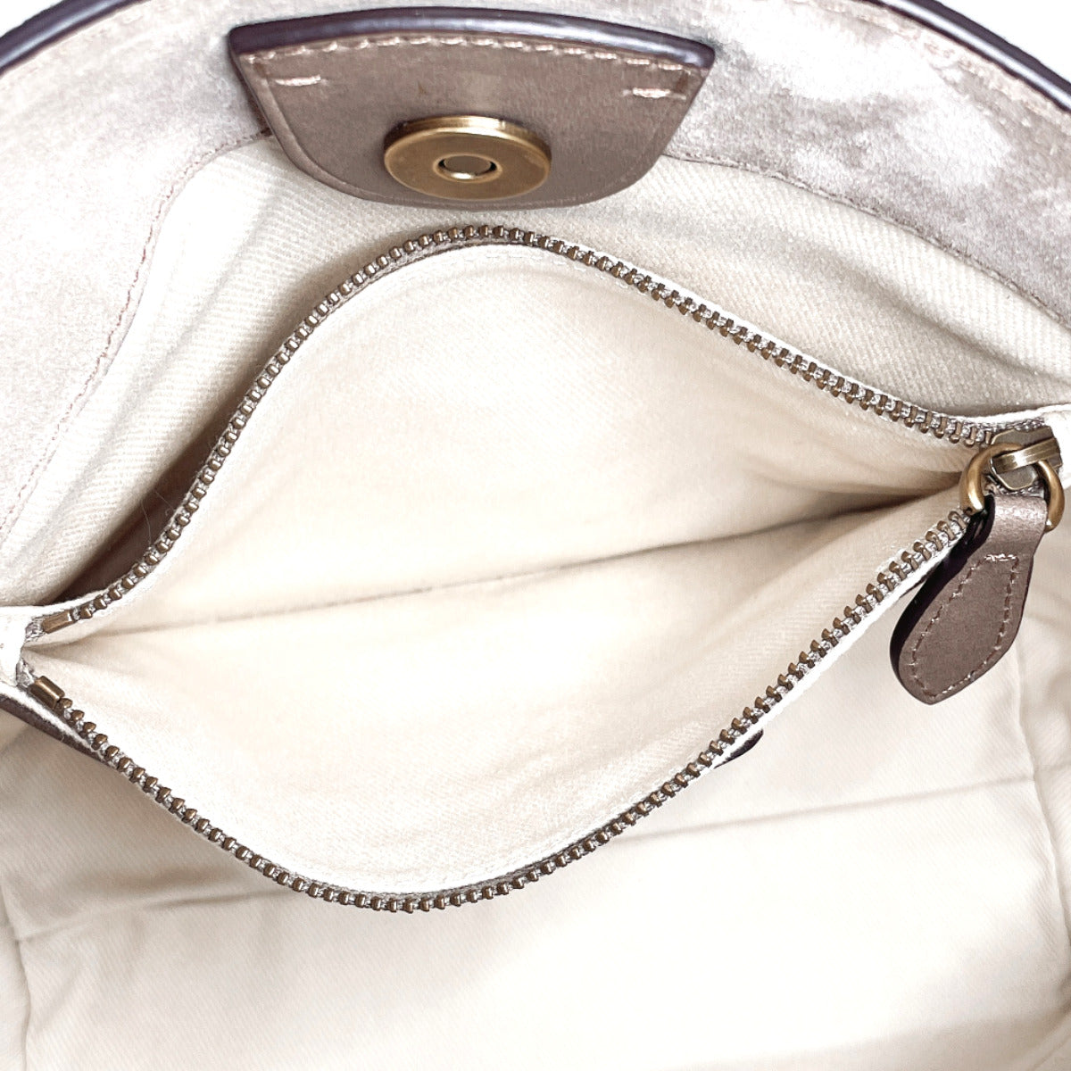 POLO RALPH LAUREN Handbag 2WAY Hobo bag Suede/leather gray Women