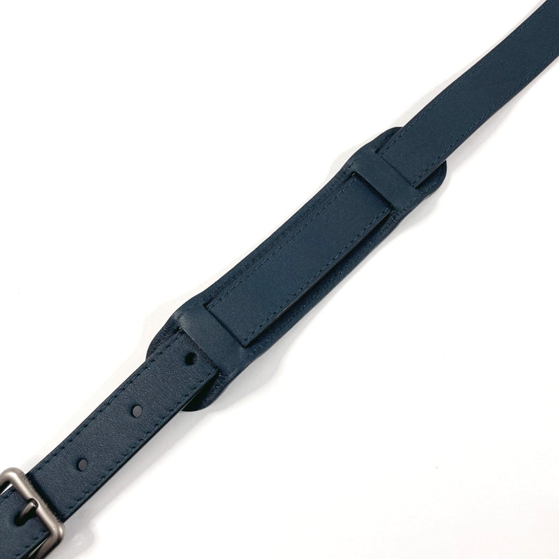 LOUIS VUITTON Shoulder strap leather Navy unisex Second hand