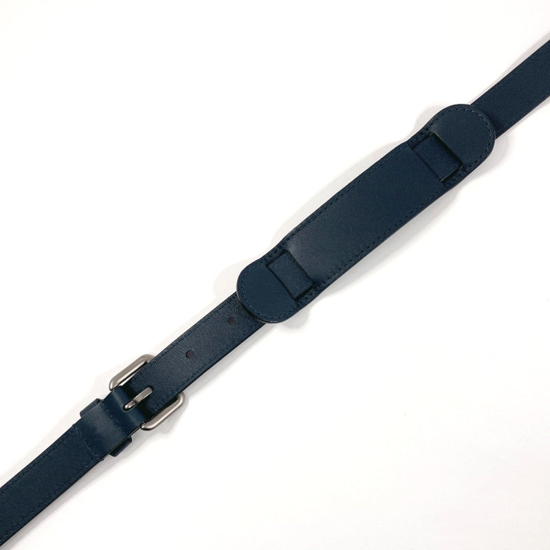 LOUIS VUITTON Shoulder strap leather Navy unisex Second hand