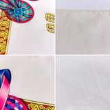 HERMES scarf Carre 90 LES RUBANS DU CHEVAL Horse Ribbon silk white Women Second hand