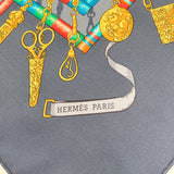 HERMES scarf Carre 90 Petite Main Seamstress silk Navy Women Second hand