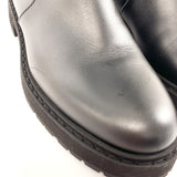 FENDI boots 8U8036 Long boots Zucca 21AW EMBOSSED FF MOTIF leather Black Women Second hand