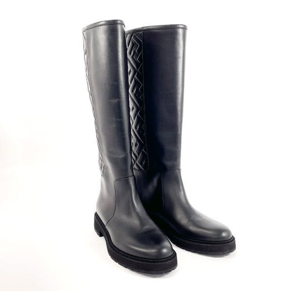 FENDI boots 8U8036 Long boots Zucca 21AW EMBOSSED FF MOTIF leather