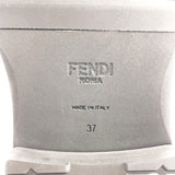 FENDI boots 8U8036 Long boots Zucca 21AW EMBOSSED FF MOTIF leather Black Women Second hand