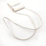 CELINE Shoulder Bag Sunglasses case logo leather white unisex Second hand