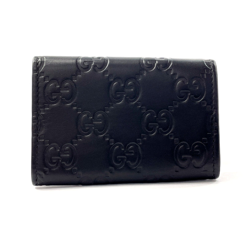 GUCCI key holder  138093 six hooks Sima leather Black mens Second hand