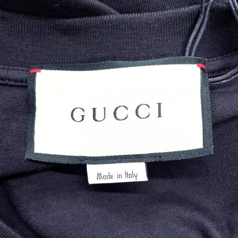 GUCCI Short sleeve T-shirt GUCCI BAND cotton Black mens New