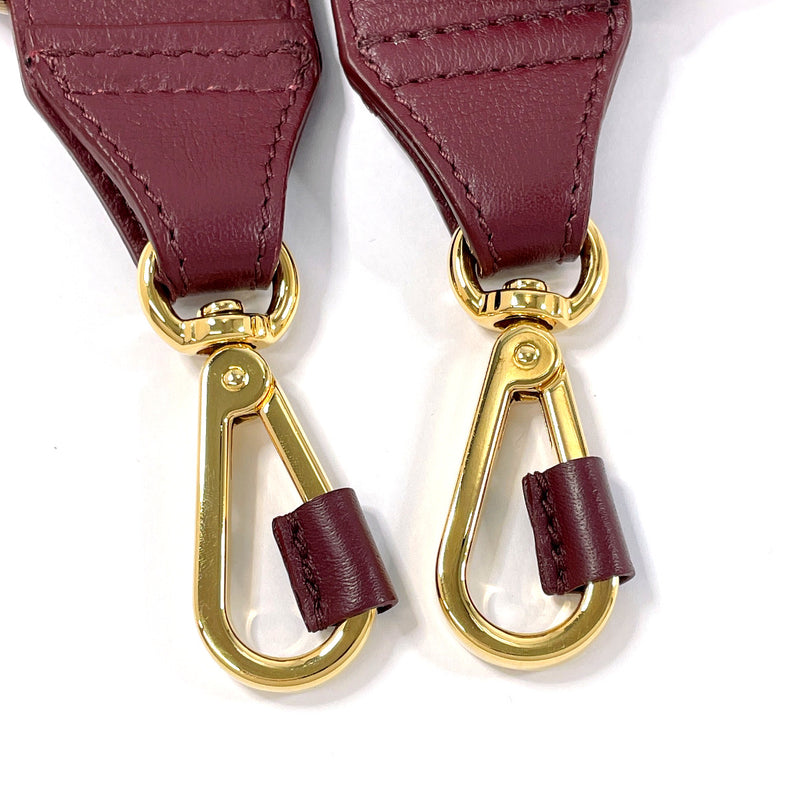 Chloe Shoulder strap leather wine-red Women Second hand