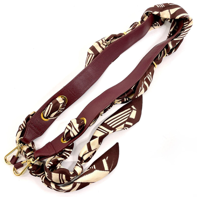 Chloe Shoulder strap leather wine-red Women Second hand