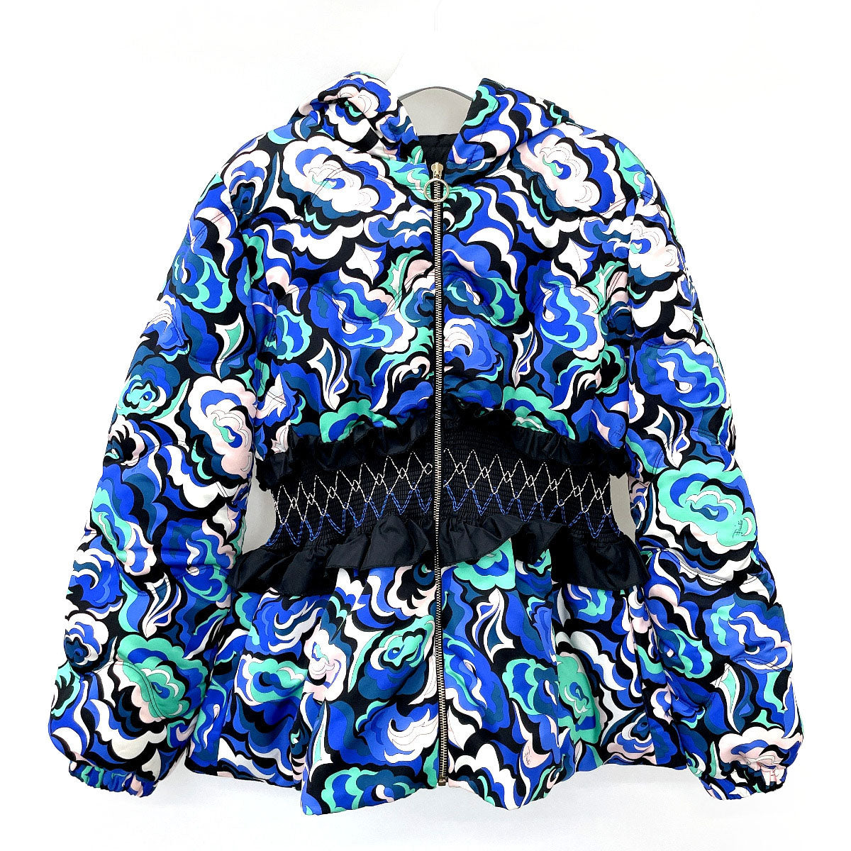 Emilio Pucci Down jacket 8RYB01 Nylon blue Women Second hand Emilio Pucci Down jacket 8RYB01 Nylon blue Women Second hand