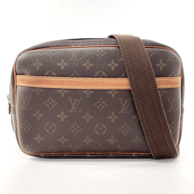 LOUIS VUITTON Shoulder Bag M45254 Reporter PM Monogram canvas Brown unisex Second hand