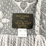 LOUIS VUITTON Scarf M74742 Escalp Logo Mania wool/silk gray gray Women Second hand