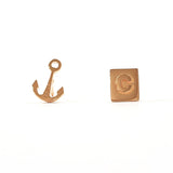 CELINE earring asymmetry metal gold Women Second hand