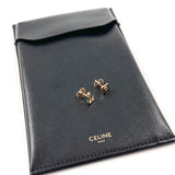 CELINE earring asymmetry metal gold Women Second hand