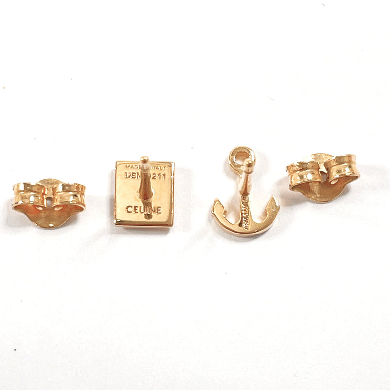 CELINE earring anchor motif metal gold Women Second hand