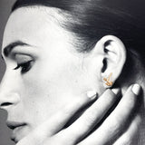 CELINE earring asymmetry metal gold Women Second hand