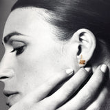 CELINE earring asymmetry metal gold Women Second hand