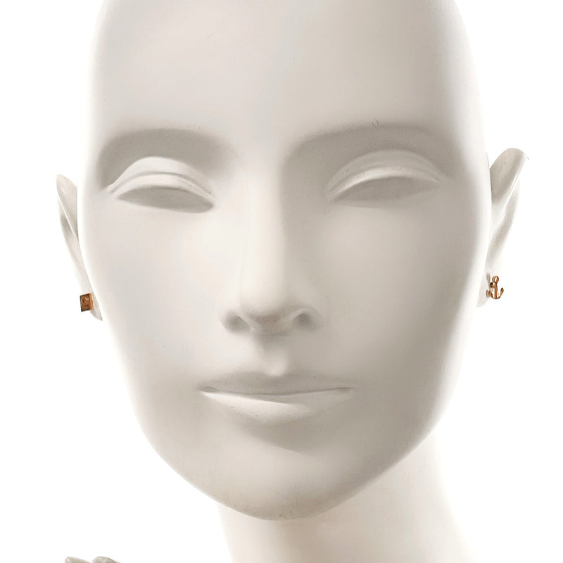 CELINE earring anchor motif metal gold Women Second hand