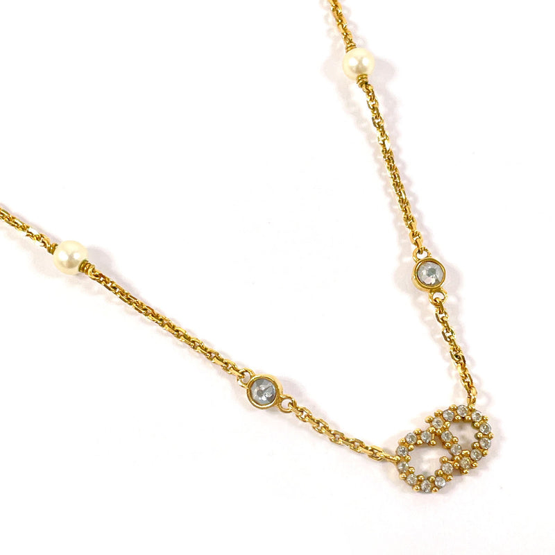 Christian Dior Necklace CLAIR D LUNE metal/Rhinestone gold Women Second hand