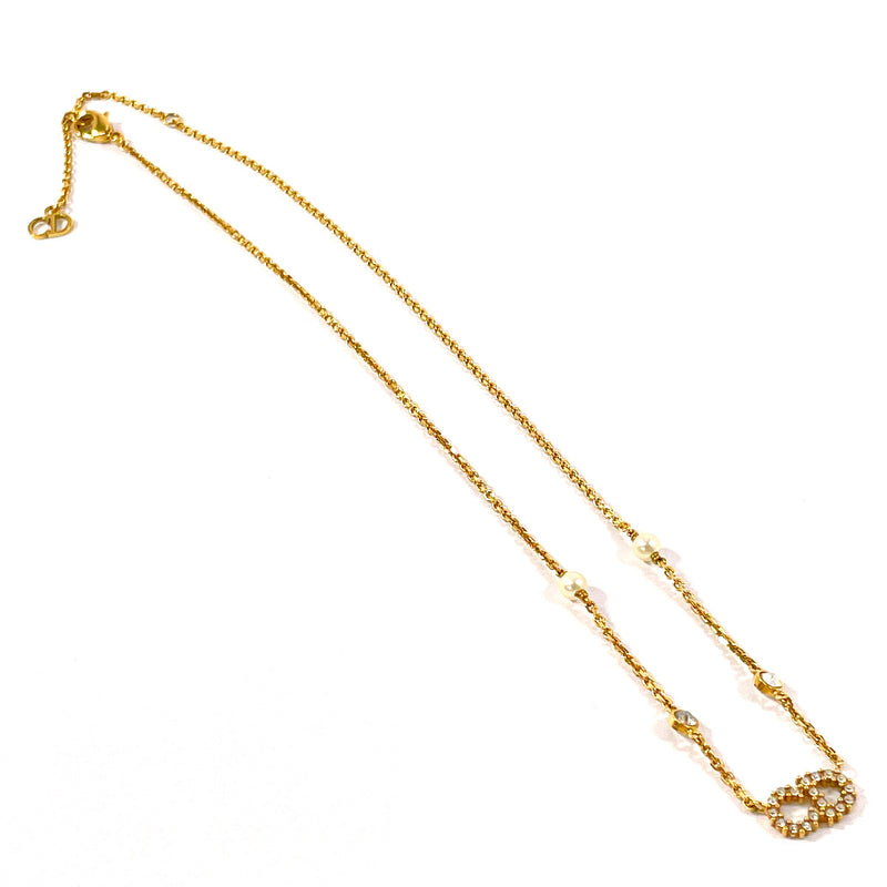 Christian Dior Necklace CLAIR D LUNE metal/Rhinestone gold Women Second hand