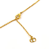 Christian Dior Necklace CLAIR D LUNE metal/Rhinestone gold Women Second hand