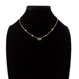 Christian Dior Necklace CLAIR D LUNE metal/Rhinestone gold Women Second hand