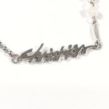Christian Dior Necklace logo metal Silver Women Second hand