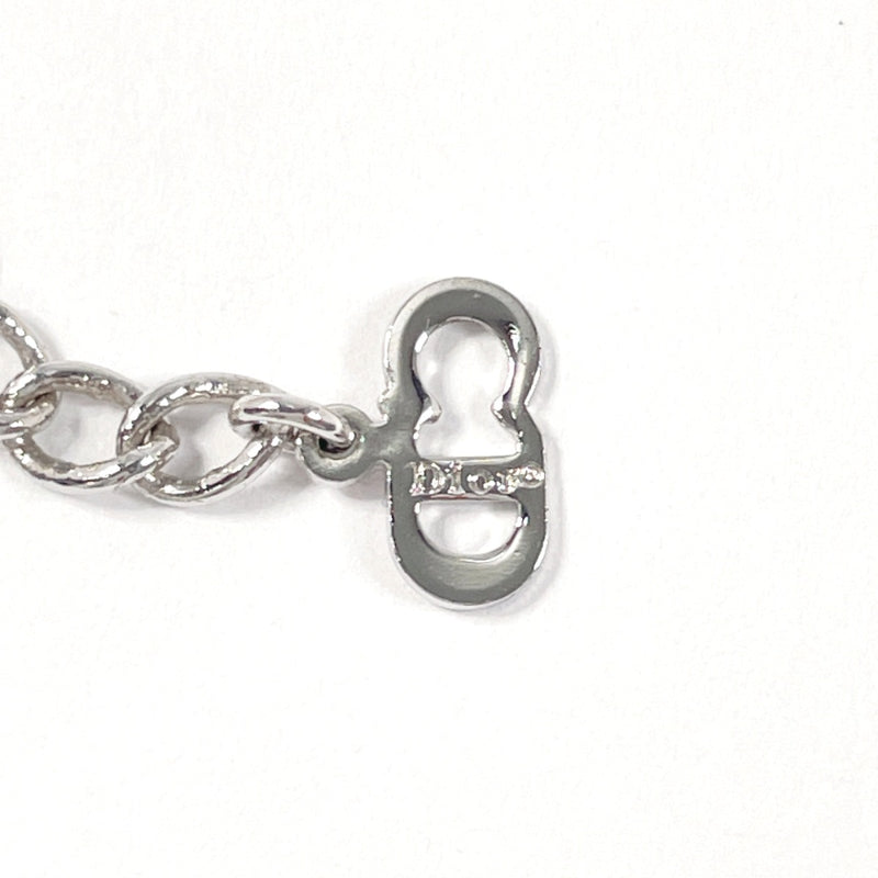 Christian Dior Necklace logo metal Silver Women Second hand