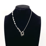 Christian Dior Necklace logo metal Silver Women Second hand
