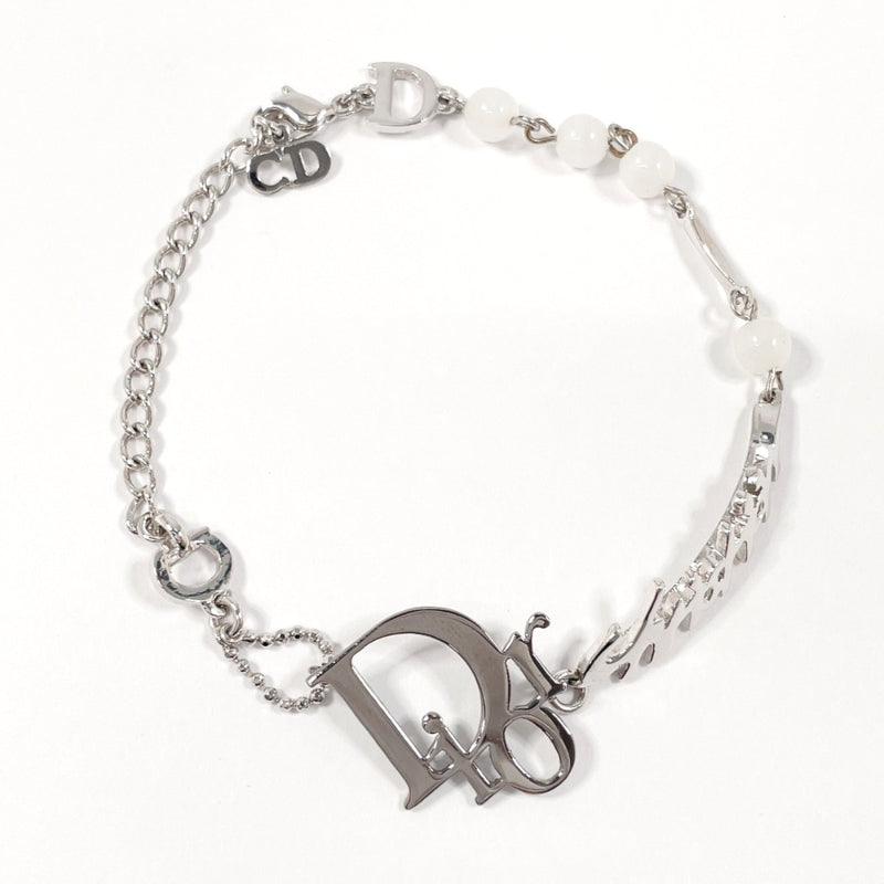 Christian Dior bracelet logo metal Silver Women Second hand