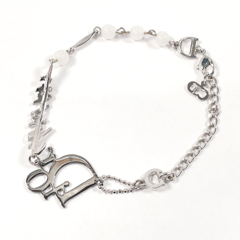 Christian Dior bracelet logo metal Silver Women Second hand