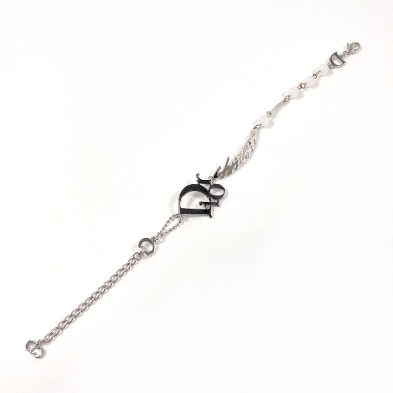 Christian Dior bracelet logo metal Silver Women Second hand
